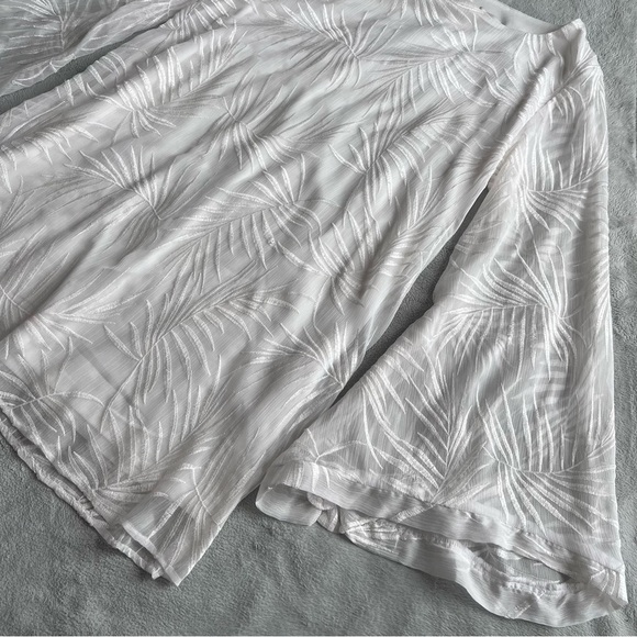 Show Me Your Mumu Knockout Boho Bell Sleeve Palm Dress Coastal Beach Bride White - Picture 8 of 15